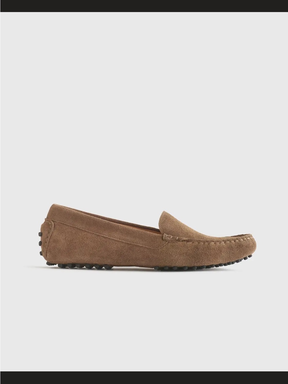 Quince Women's 100% Suede Driver Loafer Medium Brown Size 8 (fit like 7.5) NIB! - Picture 2 of 8